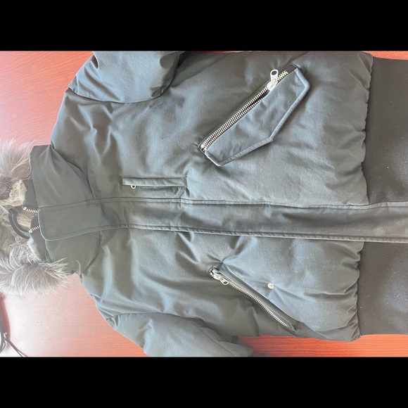 Mackage 2in1 Down Bomber with Hooded Bib and Natural Fur - Picture 10 of 12